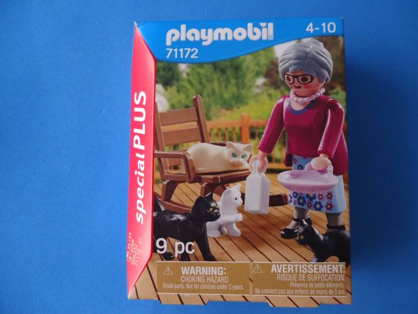 Playmobil Special Vovó e Gatos Cód. 71172